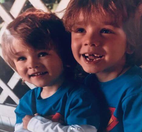 Tennyson Spencer Crowe with his elder brother